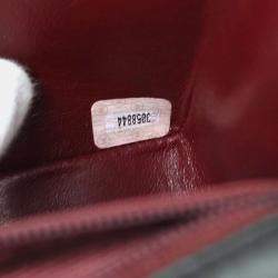 Pre Owned Chanel Black Lambskin Mini Classic Square Flap Shoulder Bag