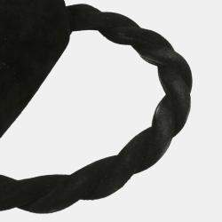 Pre Owned Chanel Black Suede Handbag