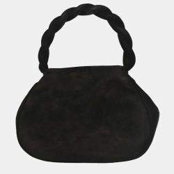 Pre Owned Chanel Black Suede Handbag