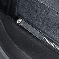 Pre Owned Chanel Black Lambskin Ultra Pocket Shopping Tote 2way Handbag