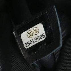 Pre Owned Chanel Black Lambskin Ultra Pocket Shopping Tote 2way Handbag