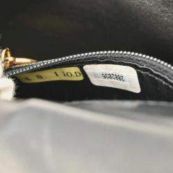 Pre Owned Chanel Black Velvet Shoulder Bag