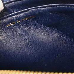 Pre Owned Chanel Denim Blue Backpack