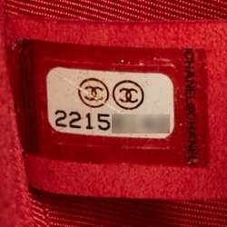 Pre Owned Chanel Red Leather Evening in the Air Bag