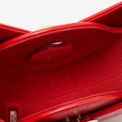 Pre Owned Chanel Red Leather Evening in the Air Bag