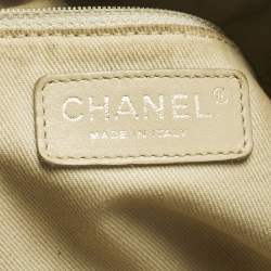 Pre Owned Chanel Black Puzzle Patent Leather Chain Tote