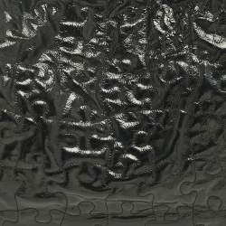 Pre Owned Chanel Black Puzzle Patent Leather Chain Tote