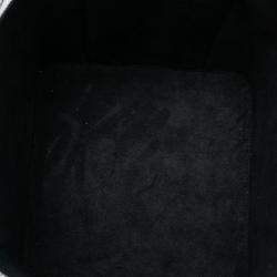 Pre Owned Chanel White Large Quilted Lambskin Top Handle Jewelry Box With Chain