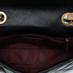 Pre Owned Chanel Navy Blue Paris-Salzburg Small Patent and Goatskin CC Eyelet Flap