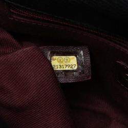 Pre Owned Chanel Navy Blue Paris-Salzburg Small Patent and Goatskin CC Eyelet Flap