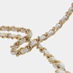 Pre Owned Chanel White Mini Quilted Caviar Coco First Flap