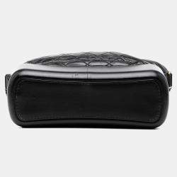 Pre Owned Chanel Black Medium Aged Calfskin Gabrielle Crossbody