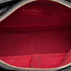 Pre Owned Chanel Black Medium Aged Calfskin Gabrielle Crossbody