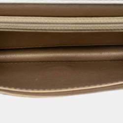 Pre Owned Chanel White Medium Lambskin Chic Pearls Flap