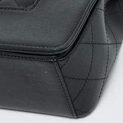 Pre Owned Chanel Black Quilted Leather Mademoiselle Flap Bag