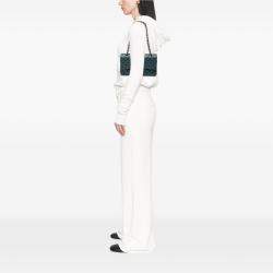 Pre Owned Chanel Blue Medium Classic Caviar Double Flap