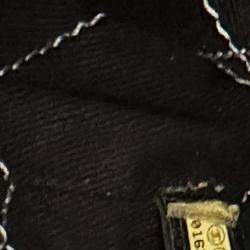 Pre Owned Chanel Silver Large Quilted Metallic Caviar Shopping Fever Tote