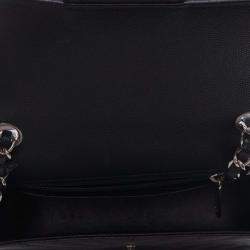 Pre Owned Chanel Black Mini Rectangular Classic Chevron Caviar Single Flap