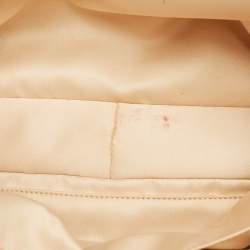 Pre Owned Chanel Beige Quilted Caviar Leather GST Shopper Tote