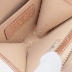 Pre Owned Chanel Pink CC Quilted Metallic Lambskin Coin Pouch and AirPods Pro Case