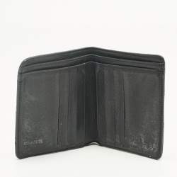 Pre Owned Chanel Black Quilted Leather CC Bifold Wallet