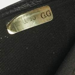 Pre Owned Chanel Black Quilted Leather CC Bifold Wallet