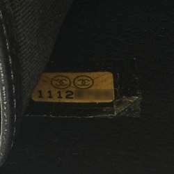 Pre Owned Chanel Black Quilted Leather CC Bifold Wallet