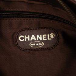 Pre Owned Chanel Brown CC Lambskin Tassel Shoulder Bag