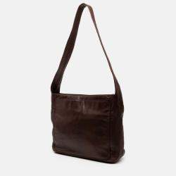 Pre Owned Chanel Brown CC Lambskin Tassel Shoulder Bag