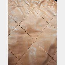 Pre Owned Chanel Brown Leather Medium C22 Bag