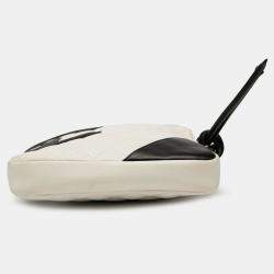 Pre Owned Chanel Black/White Lambskin Cambon Ligne Crossbody