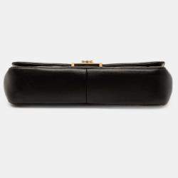 Pre Owned Chanel Black Large Lambskin Chic With Me Flap