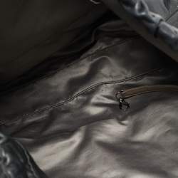 Pre Owned Chanel Black Leather and Patent Leather Large Patchwork Brooklyn Cabas Tote