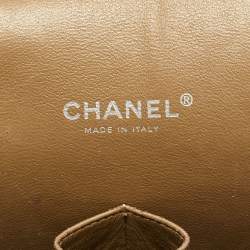 Pre Owned Chanel Brown Quilted Caviar Leather Maxi Classic Double Flap Bag