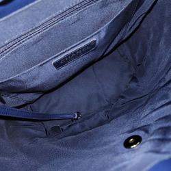 Pre Owned Chanel Blue Leather Urban Spirit Backpack