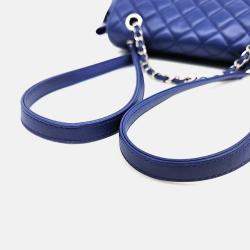 Pre Owned Chanel Blue Leather Urban Spirit Backpack