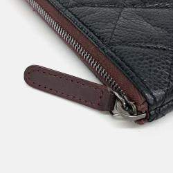 Pre Owned Chanel Black Leather Caviar Clutch New Medium