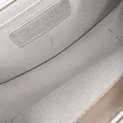 Pre Owned Chanel Brown Caviar Leather Caviar Boy Bag Medium