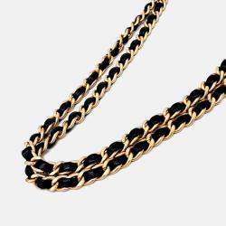 Pre Owned Chanel Black Leather Chain Shoulder Bag
