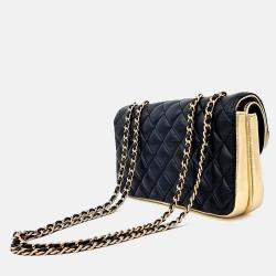 Pre Owned Chanel Black Leather Chain Shoulder Bag
