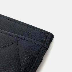 Pre Owned Chanel Black Leather Caviar Card Holder