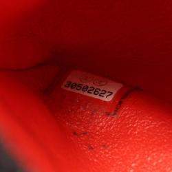 Pre Owned Chanel Classic Double Flap Medium Red Leather Shoulder Bag