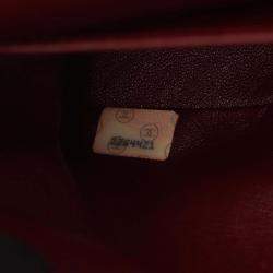 Pre Owned Chanel Classic Double Flap Medium Black Leather Shoulder Bag