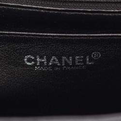 Pre Owned Chanel Kelly Black Leather Top Handle Bag