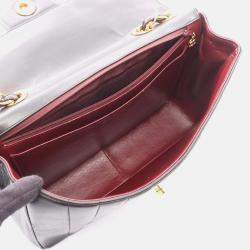 Pre Owned Chanel Mademoiselle Deca Black Lambskin Leather Crossbody Bag