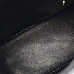 Pre Owned Chanel Medallion Black Caviar Leather Tote Bag