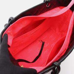 Pre Owned Chanel Cambon Ligne Black Leather Tote Bag