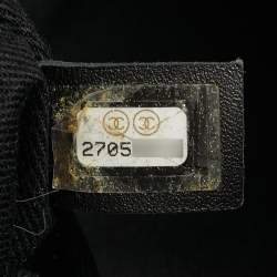 Pre Owned Chanel Grey Straw Large Deauville Shopper Tote