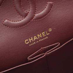Pre Owned Chanel Classic Double Flap Medium Leather Shoulder Bag