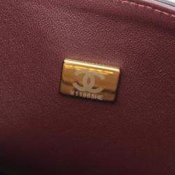 Pre Owned Chanel Classic Double Flap Medium Leather Shoulder Bag